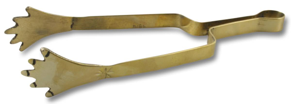 Räucherzange/Kohlezange aus Messing oder Nickel (Silberoptik)